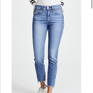 3x1 W3 straight authentic crop jeans - size 25